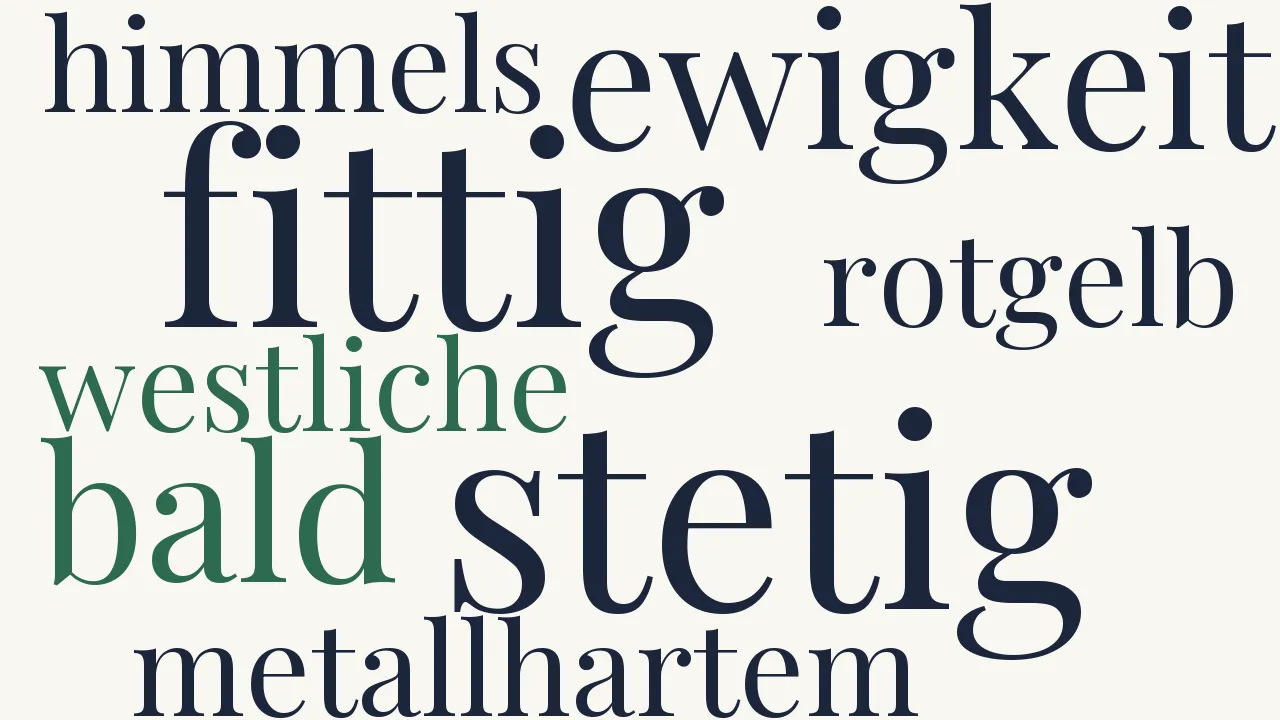 Wortwolke zu Im Vorüberfluge