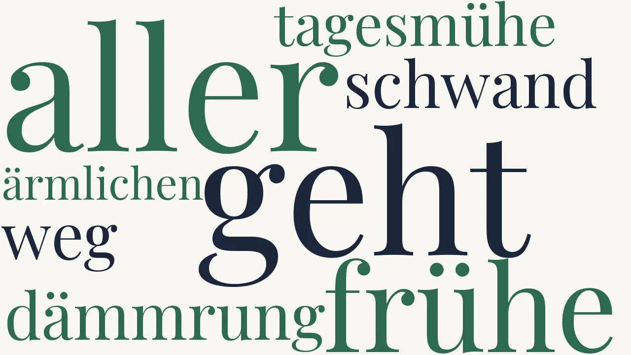 Wortwolke zu Kleines Glück
