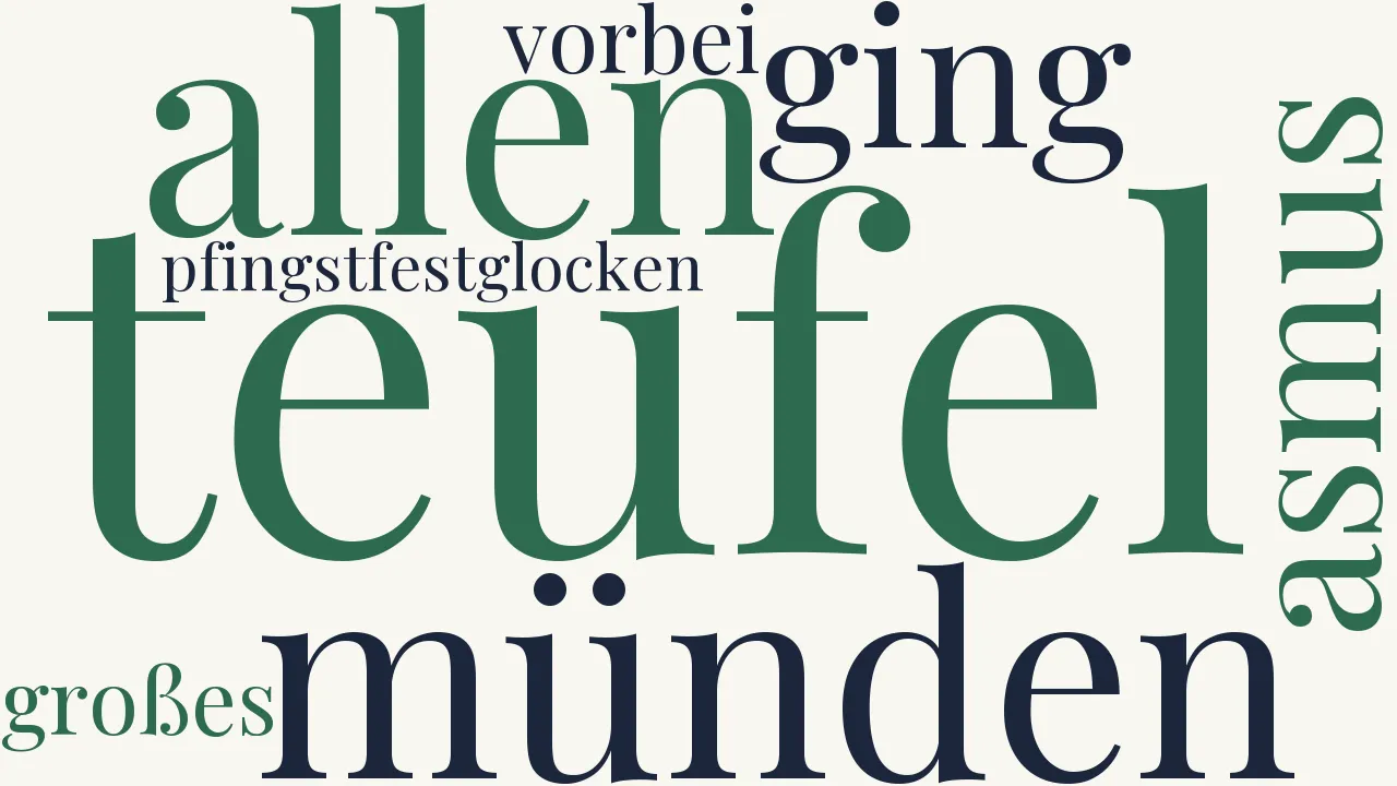 Wortwolke zu Asmus Teufel