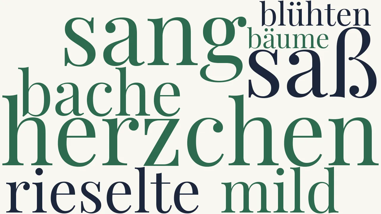 Wortwolke zu Herzlied