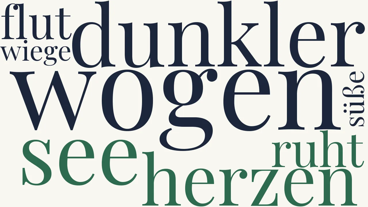 Wortwolke zu Stille Fahrt