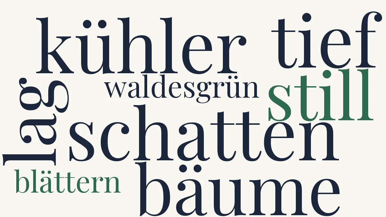 Wortwolke zu Stilles Grab