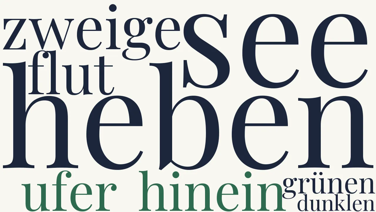 Wortwolke zu Waldesmorgen