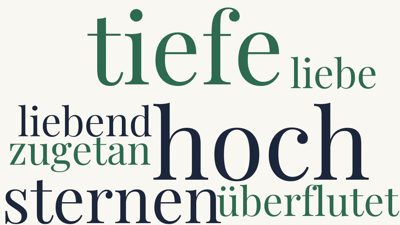 Wortwolke zu Die Liebe