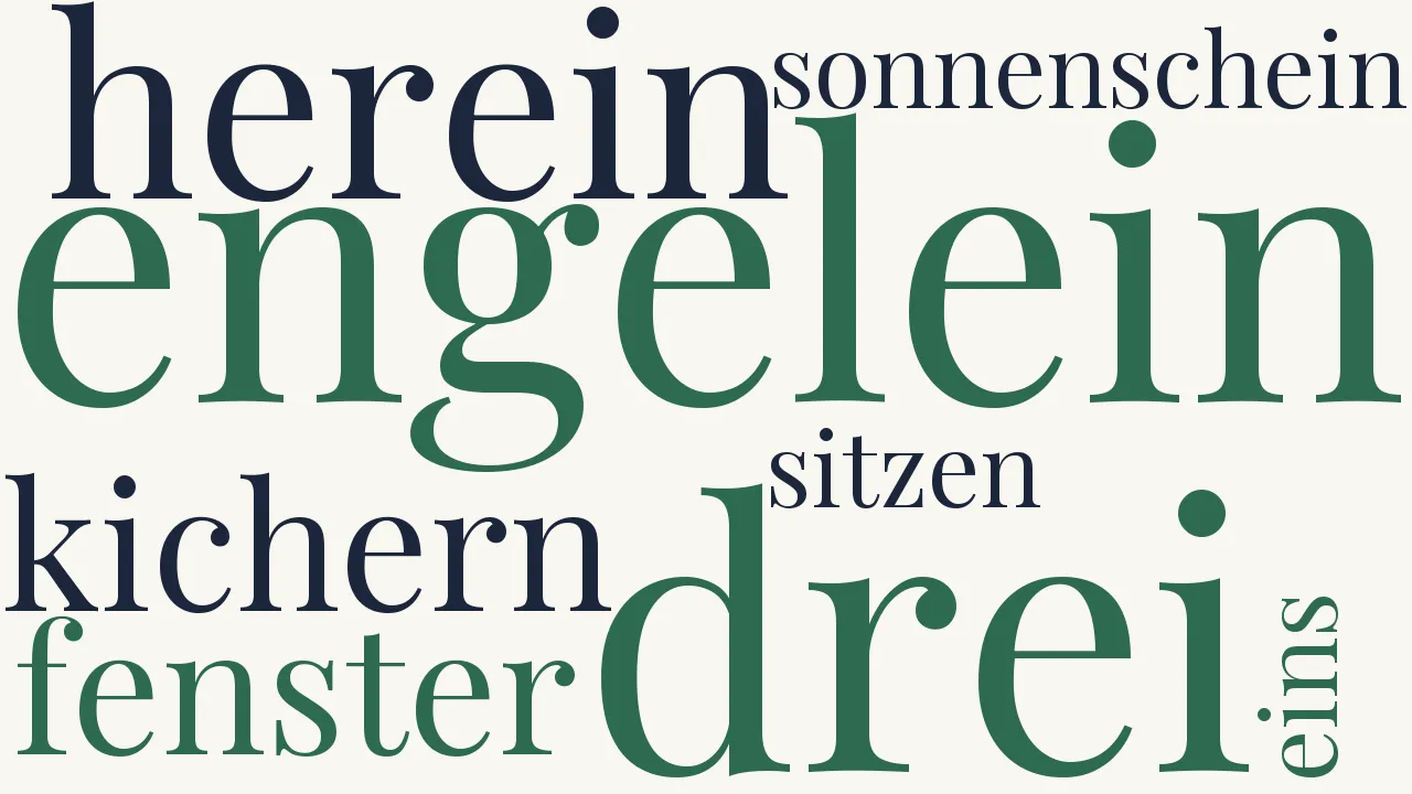 Wortwolke zu Bagatelle