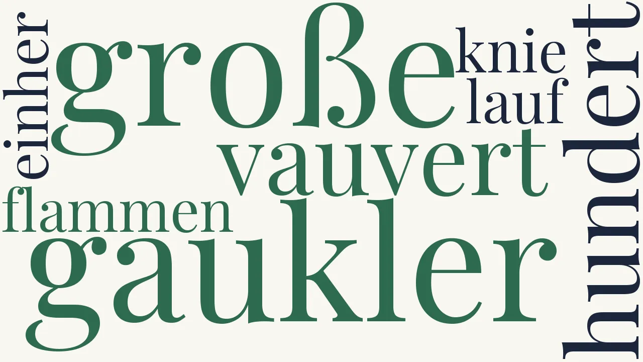 Wortwolke zu Der Literat