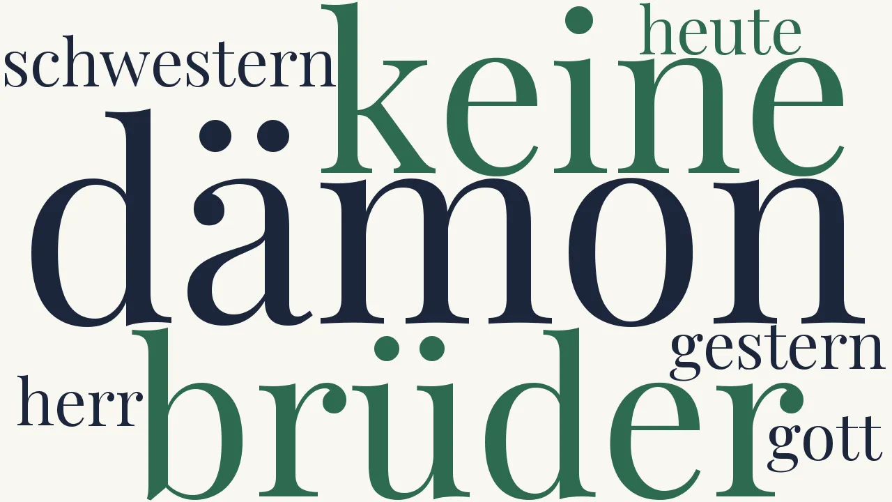 Wortwolke zu Mein Dämon