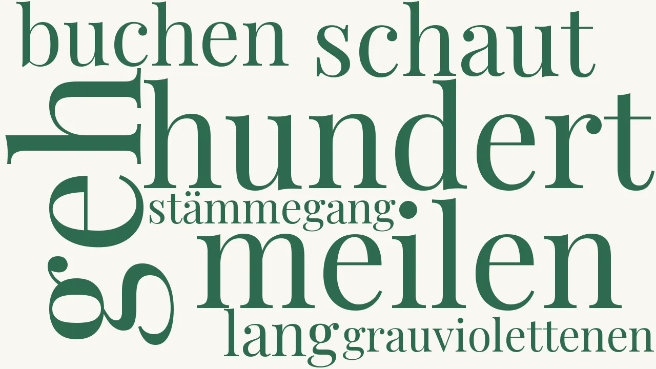 Wortwolke zu Waldgreis