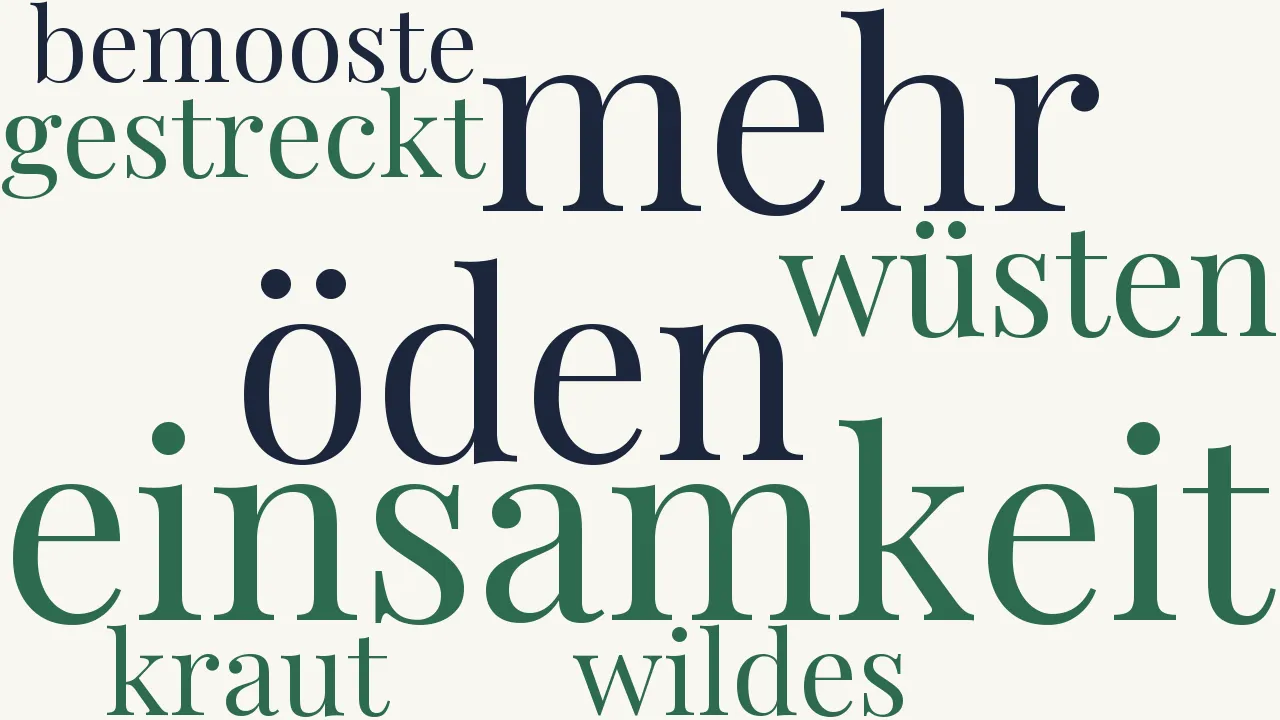 Wortwolke zu Einsamkeit