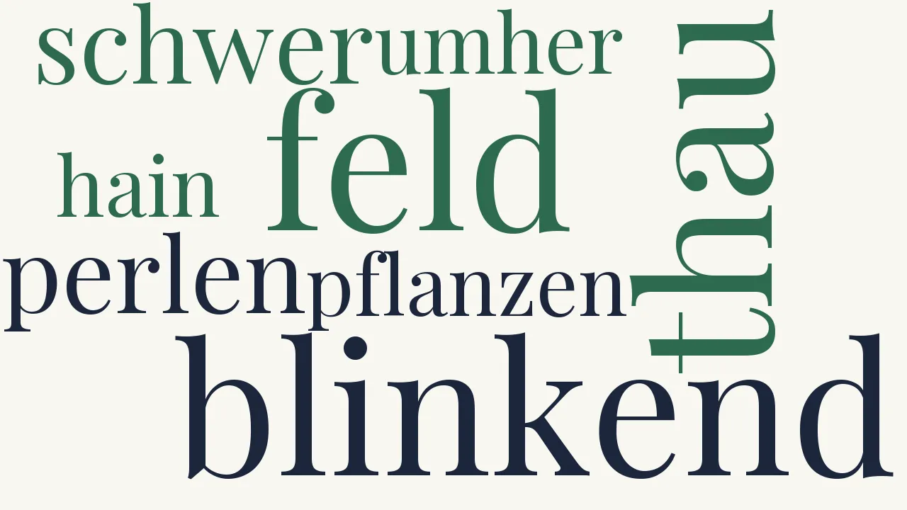 Wortwolke zu Der Sommertag