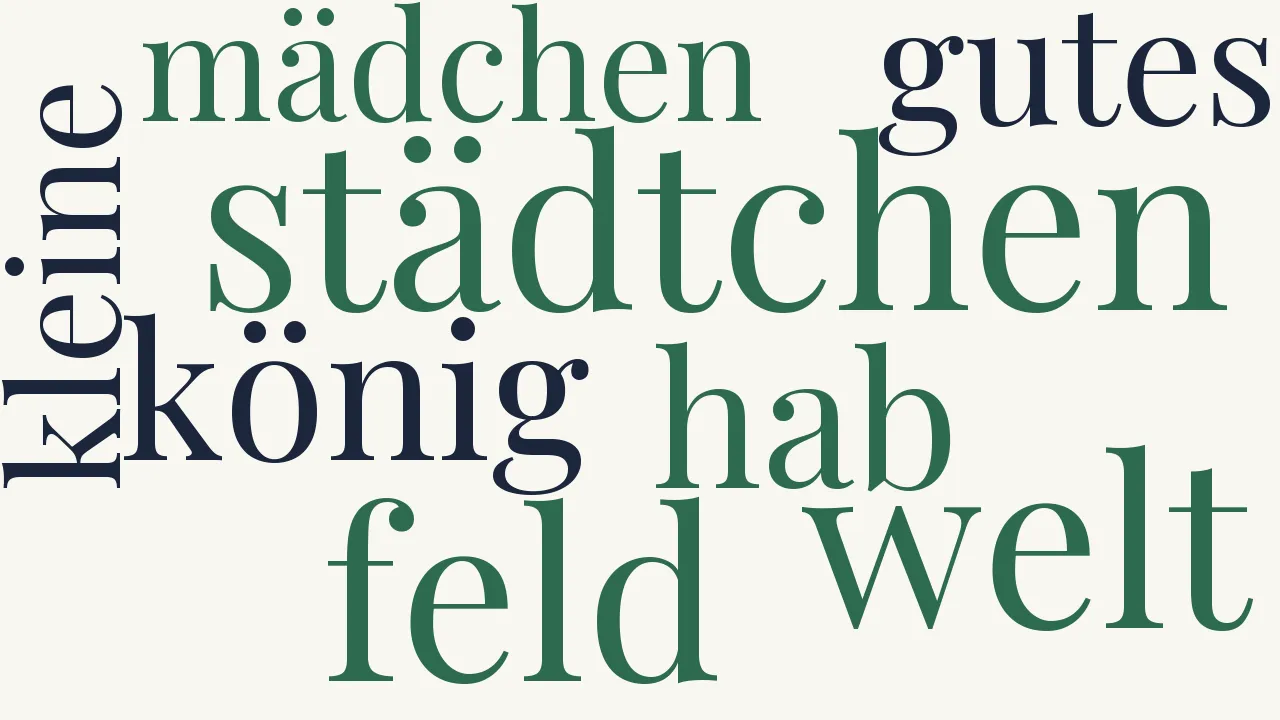 Wortwolke zu Sehnsucht