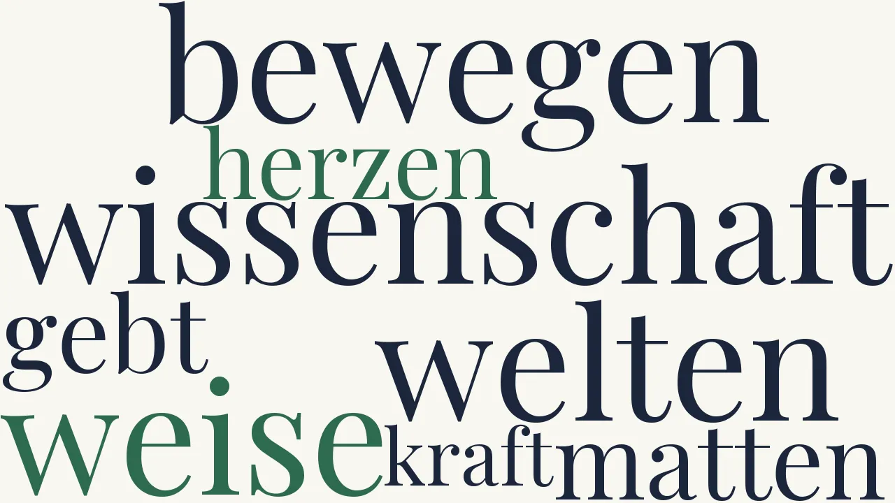 Wortwolke zu Die Mechanik des Herzens