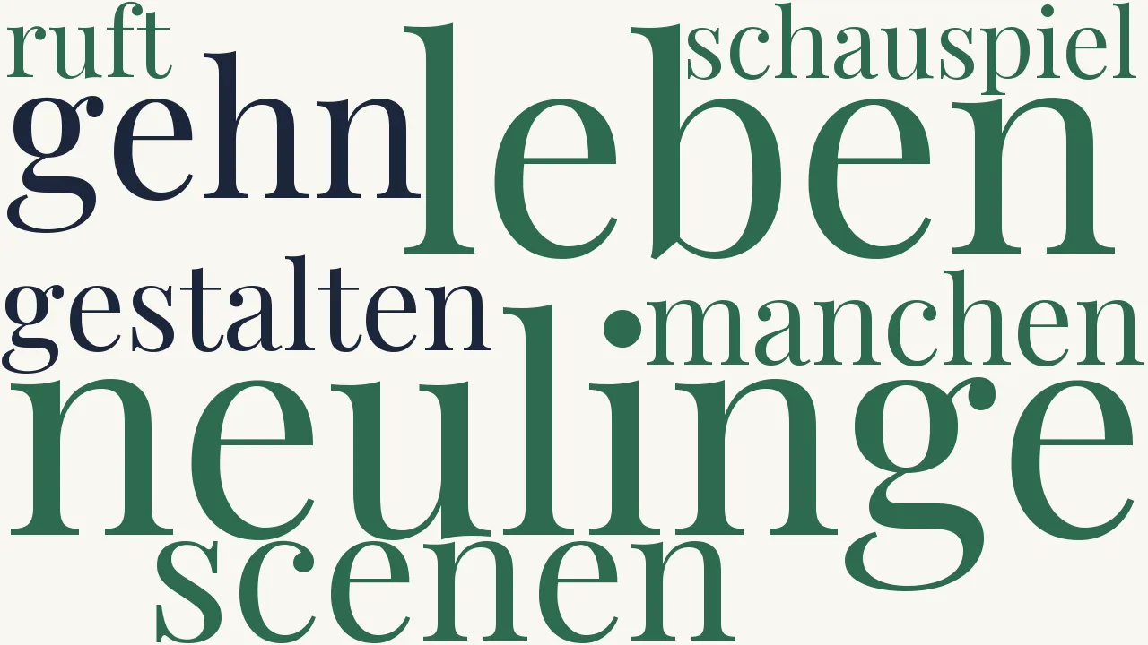 Wortwolke zu Leben