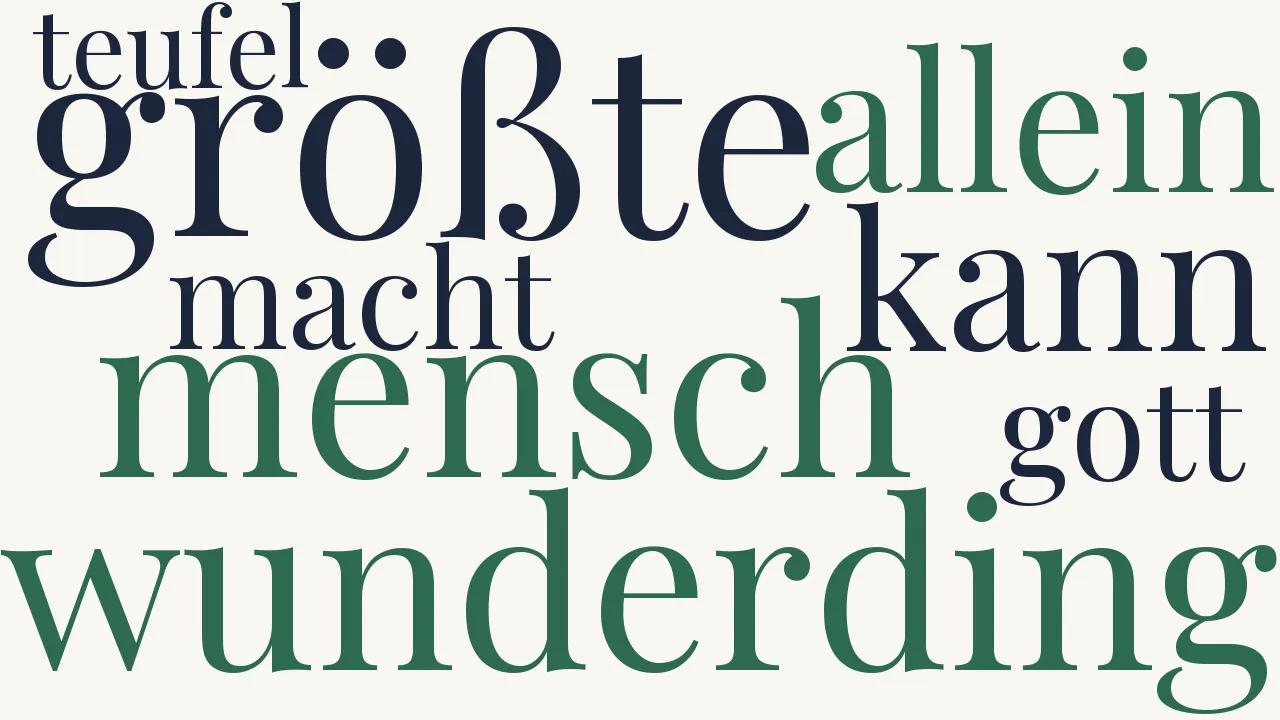 Wortwolke zu Der Mensch