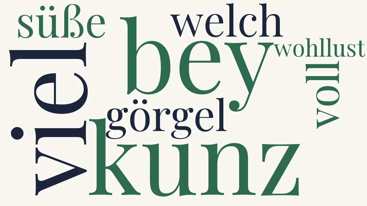 Wortwolke zu Kunz und Görgel