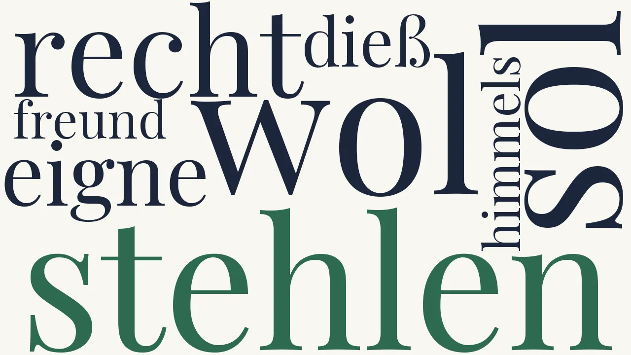 Wortwolke zu Scherzlied