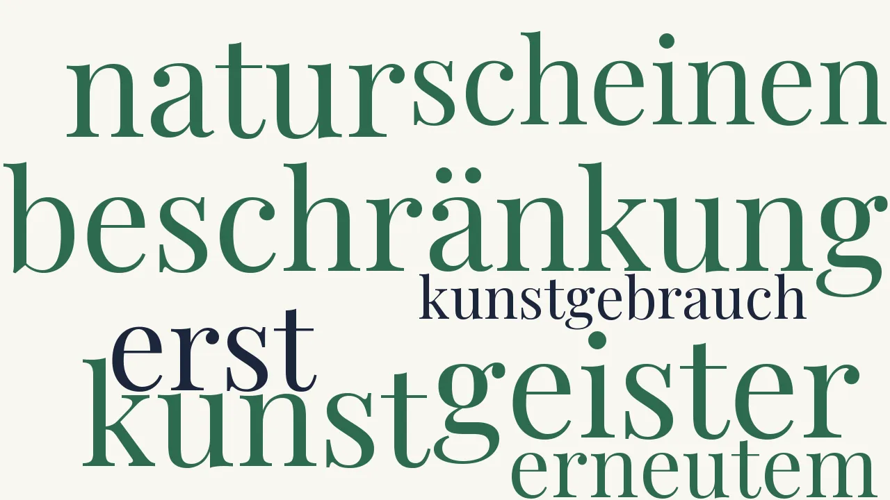 Wortwolke zu Das Sonett