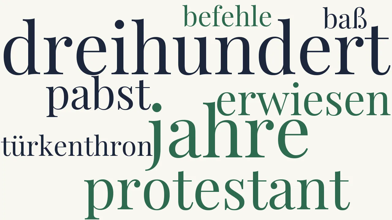 Wortwolke zu Dem 31. Oktober 1817