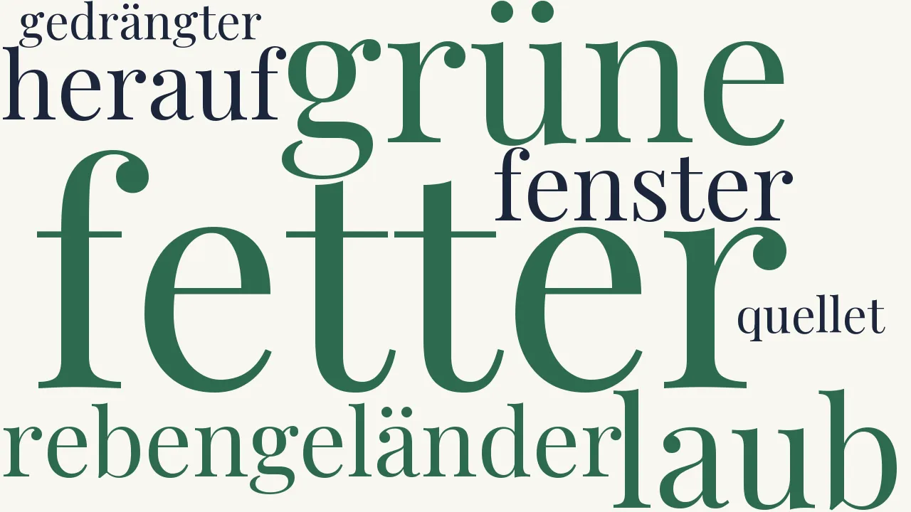 Wortwolke zu Herbstgefühl