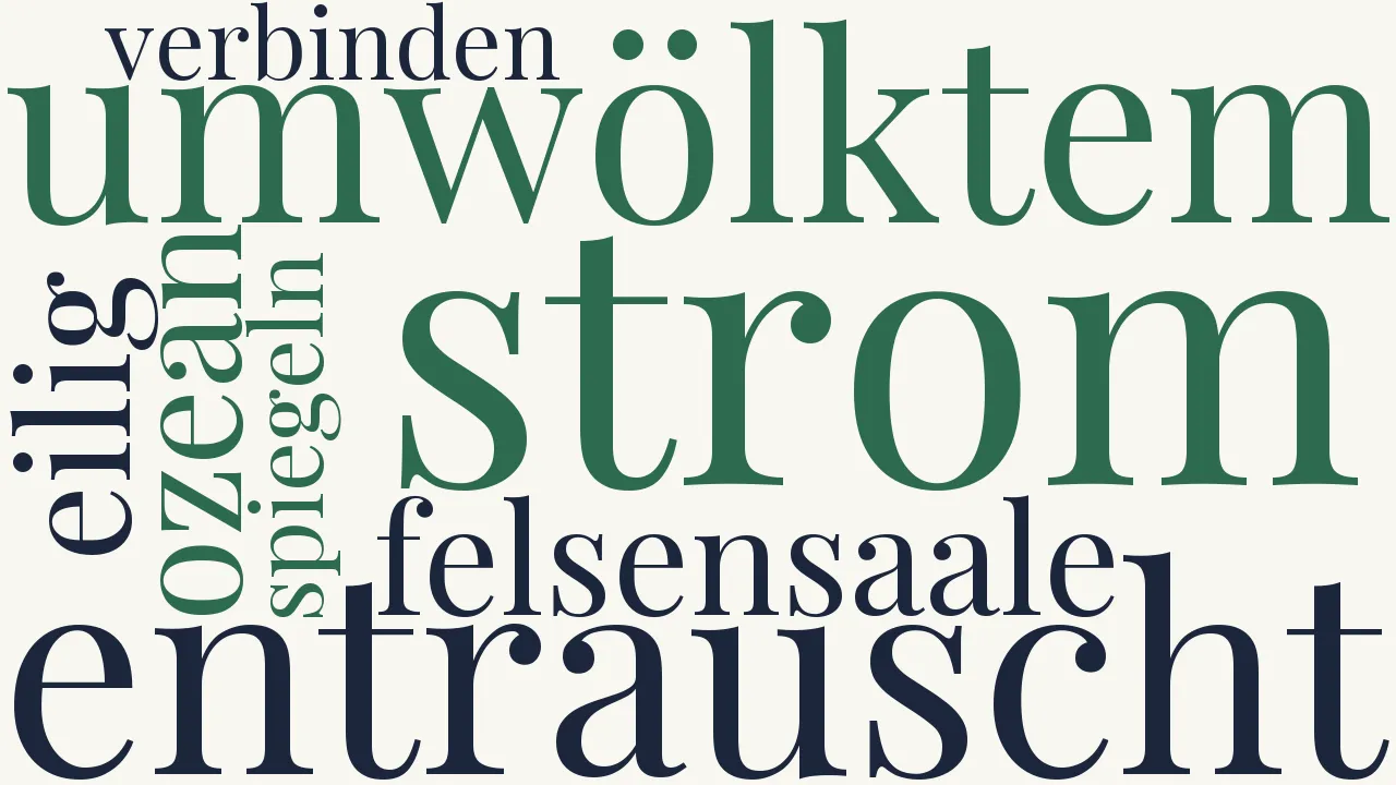 Wortwolke zu Mächtiges Überraschen