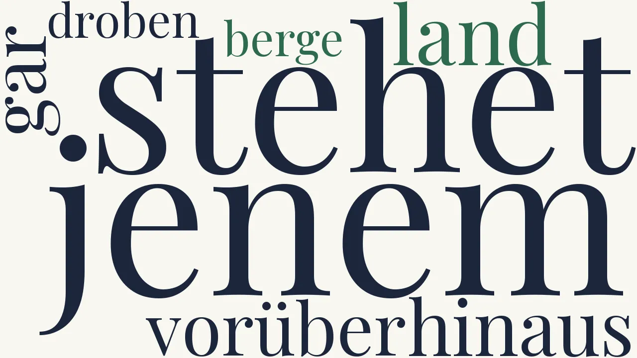 Wortwolke zu Schäfers Klagelied