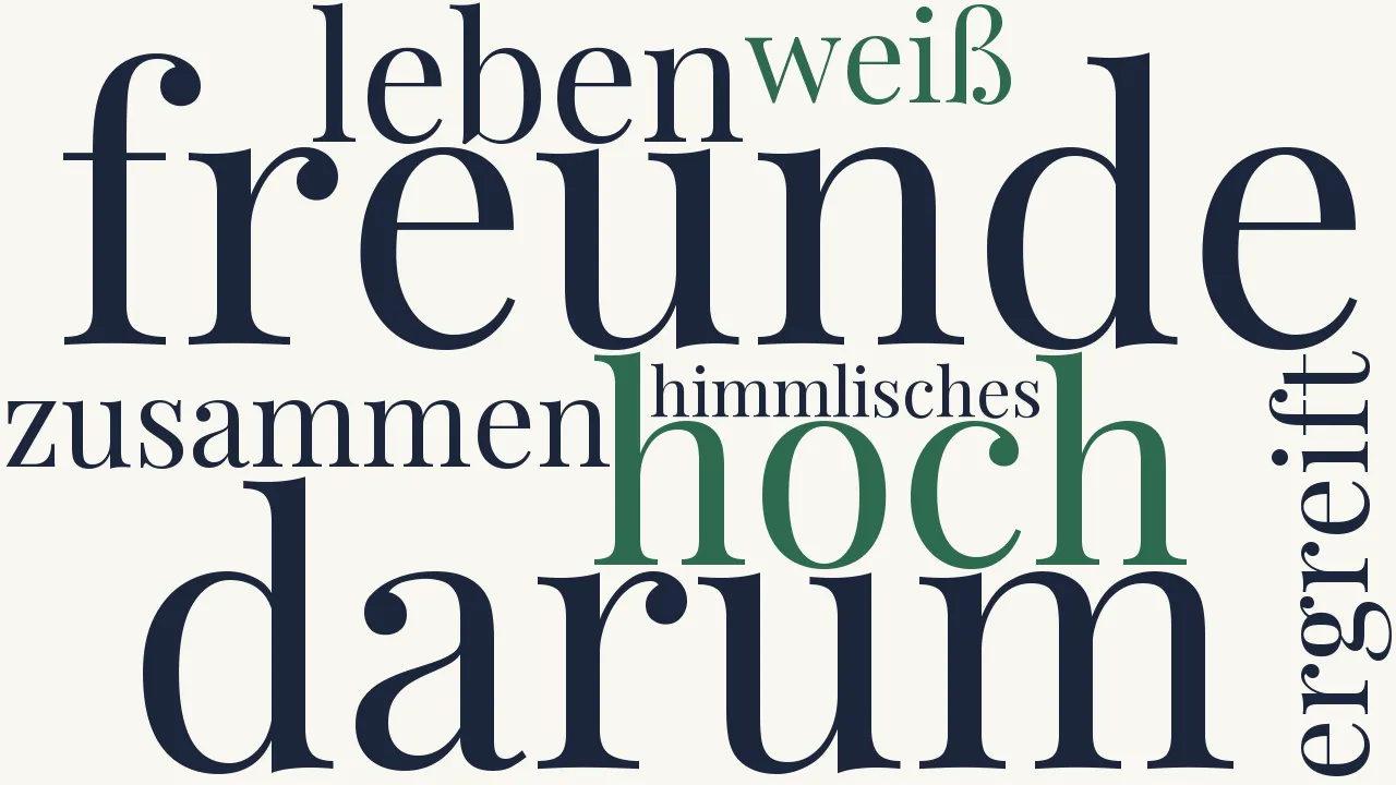 Wortwolke zu Tischlied