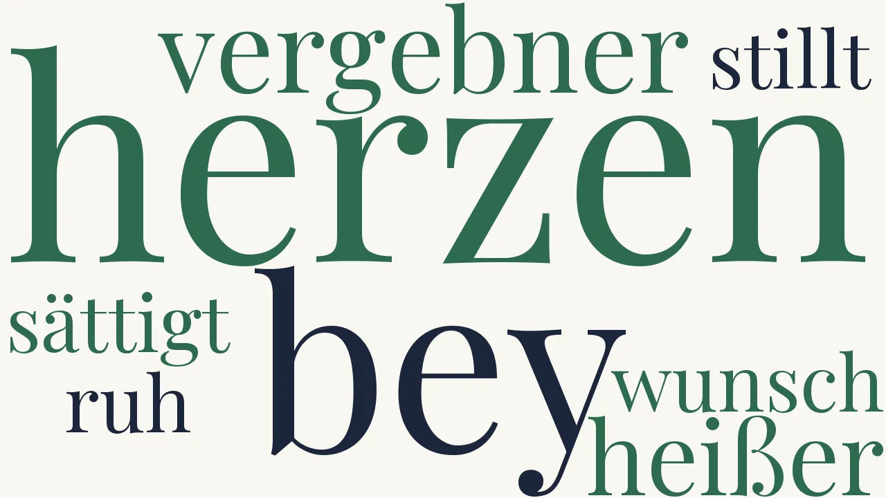 Wortwolke zu Die Ruhe