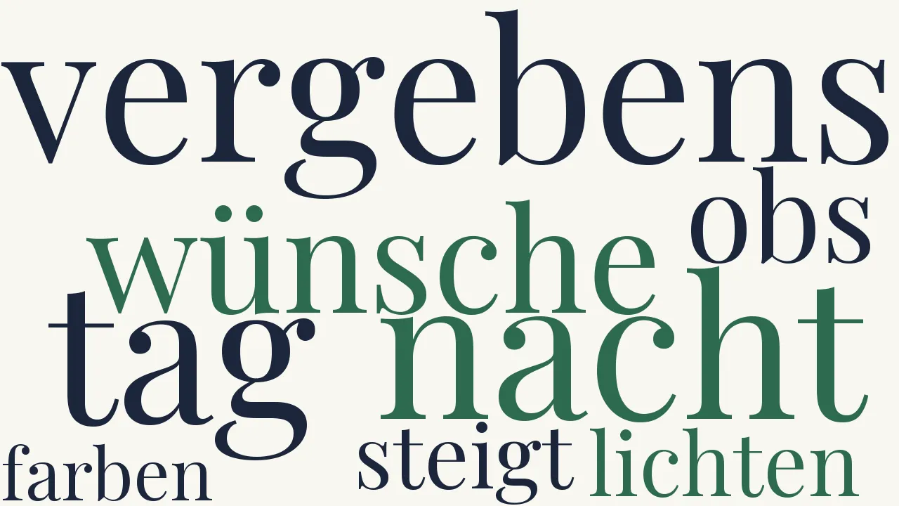 Wortwolke zu Im Junius 1783