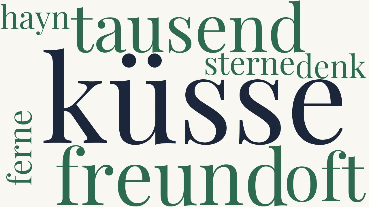 Wortwolke zu Sehnsucht