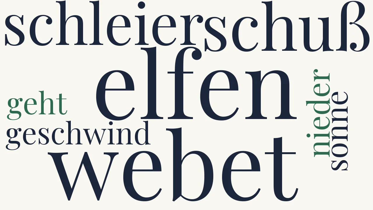 Wortwolke zu Das Weib des Räubers