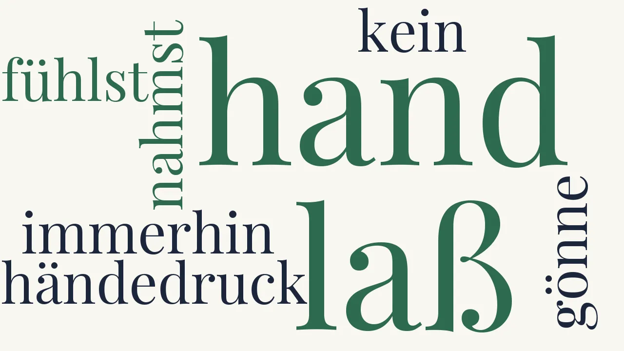 Wortwolke zu Erloschene Liebe