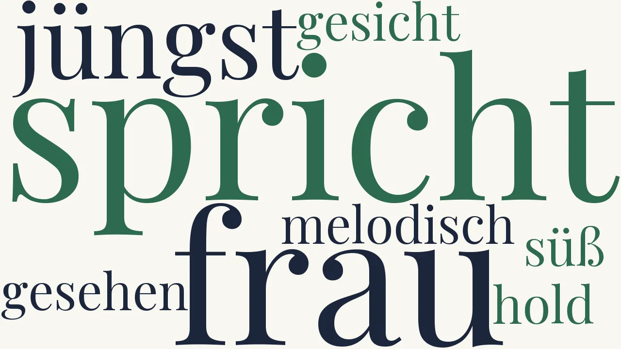 Wortwolke zu Erstes Begegnen