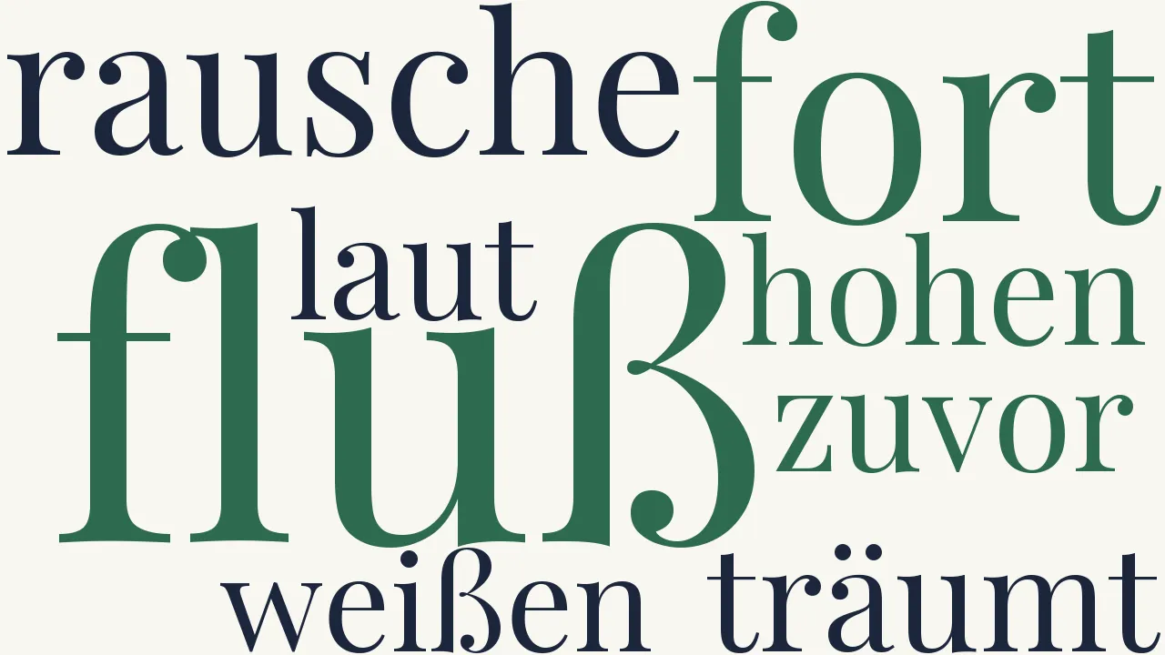 Wortwolke zu Liebesahnung