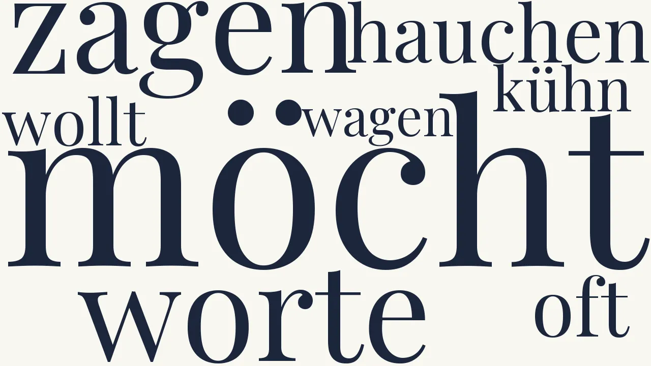 Wortwolke zu Scheue Liebe
