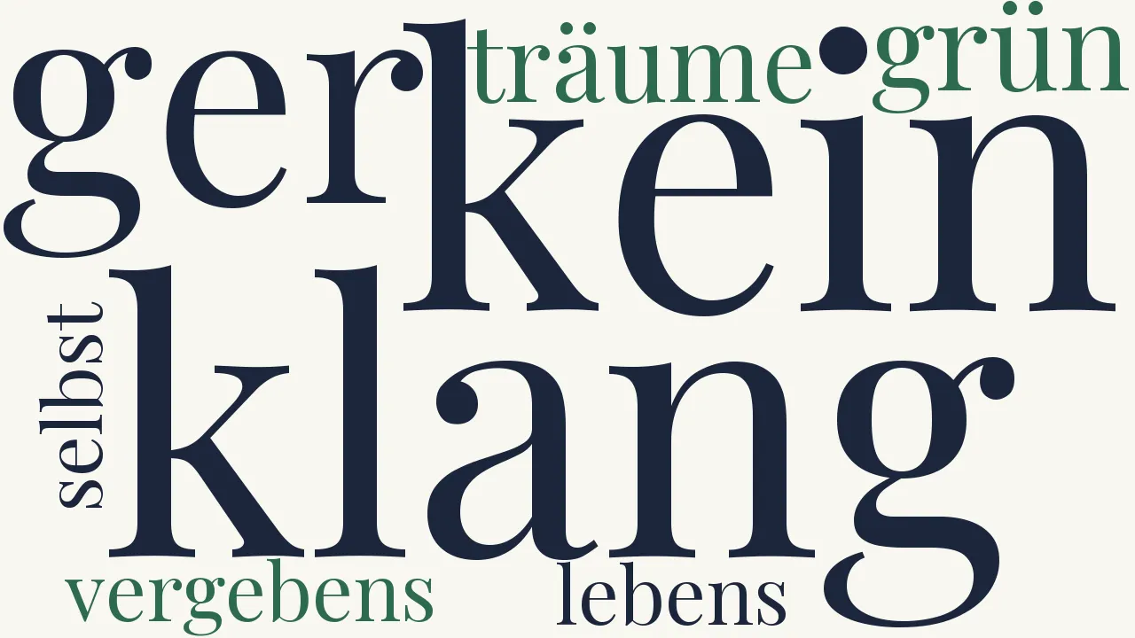 Wortwolke zu Wintergrün