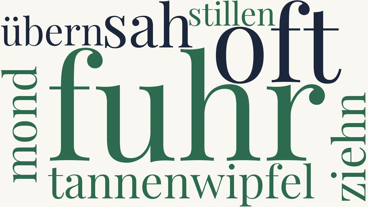 Wortwolke zu Aus schweren Träumen