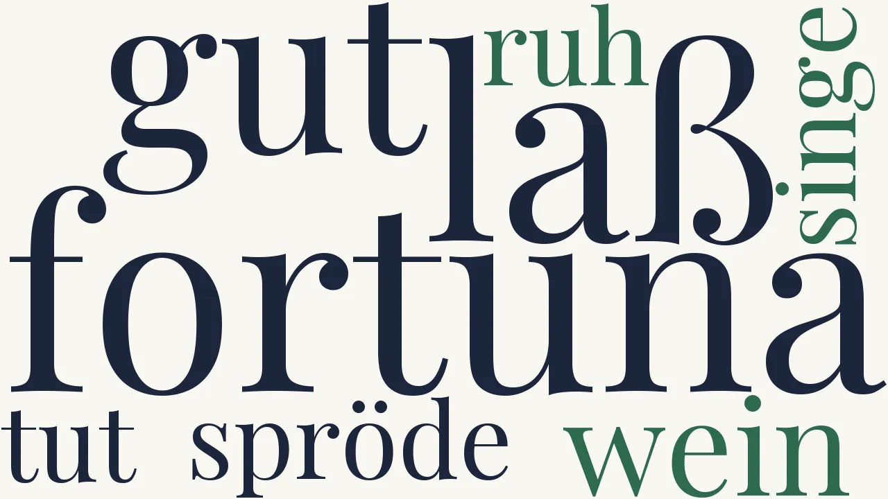 Wortwolke zu Der Glücksritter
