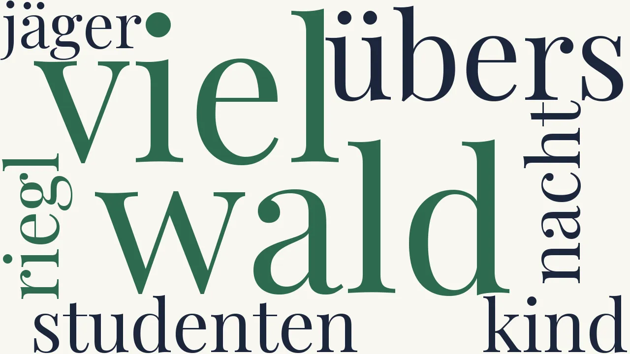 Wortwolke zu Die Studenten