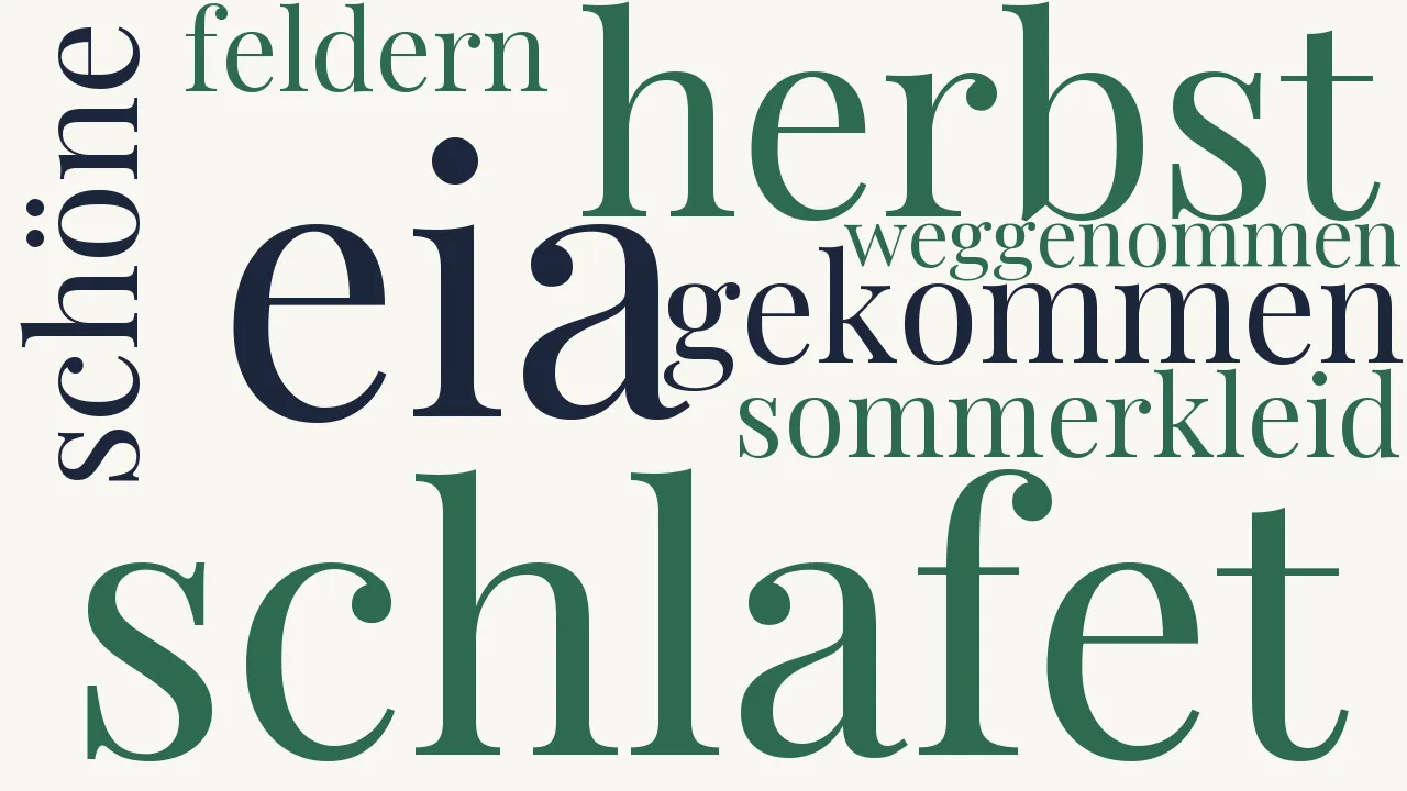 Wortwolke zu Herbst
