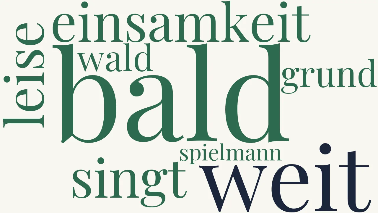 Wortwolke zu Nachklänge (2)