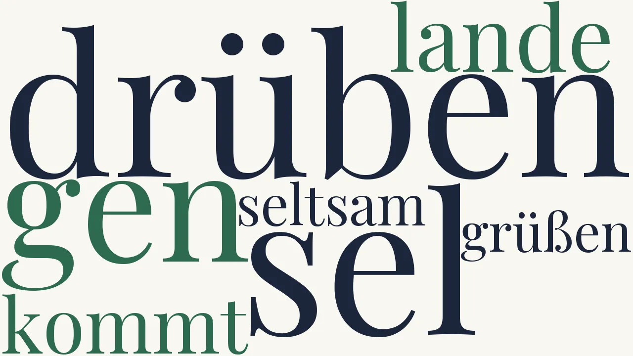Wortwolke zu Spruch
