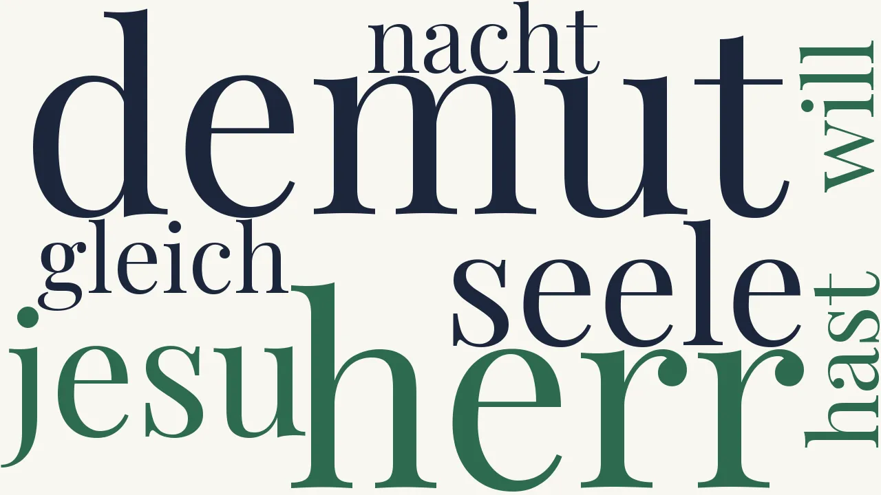 Wortwolke zu Das kananäische Weib