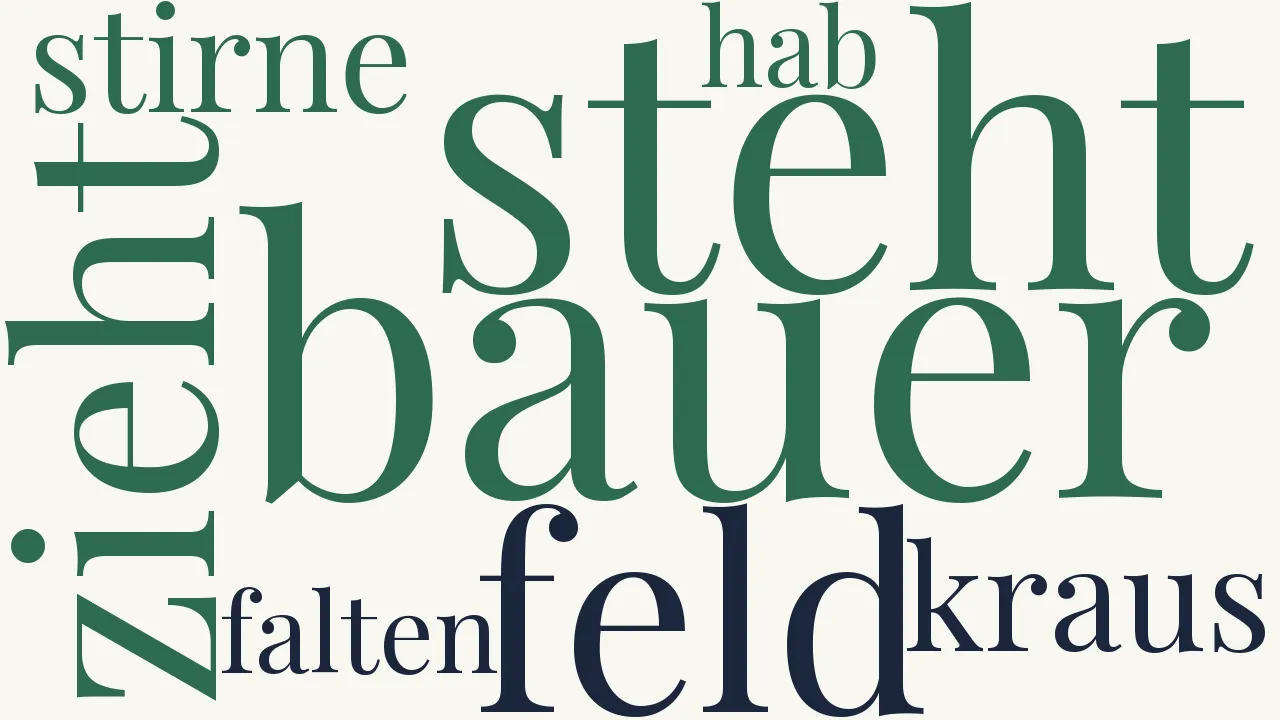 Wortwolke zu Der Bauer und sein Kind