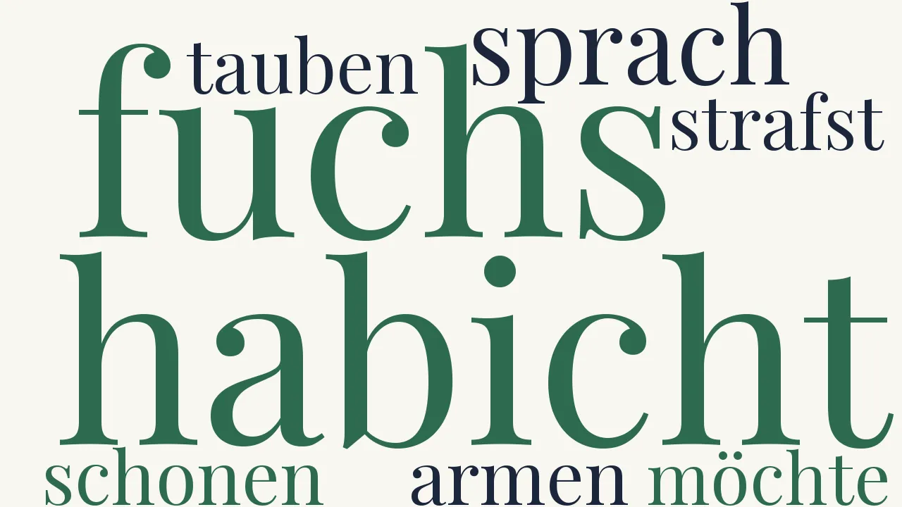 Wortwolke zu Der Fuchs und der Habicht