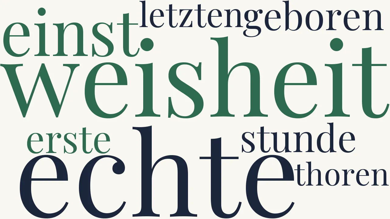 Wortwolke zu Hoffnung in Zukunft
