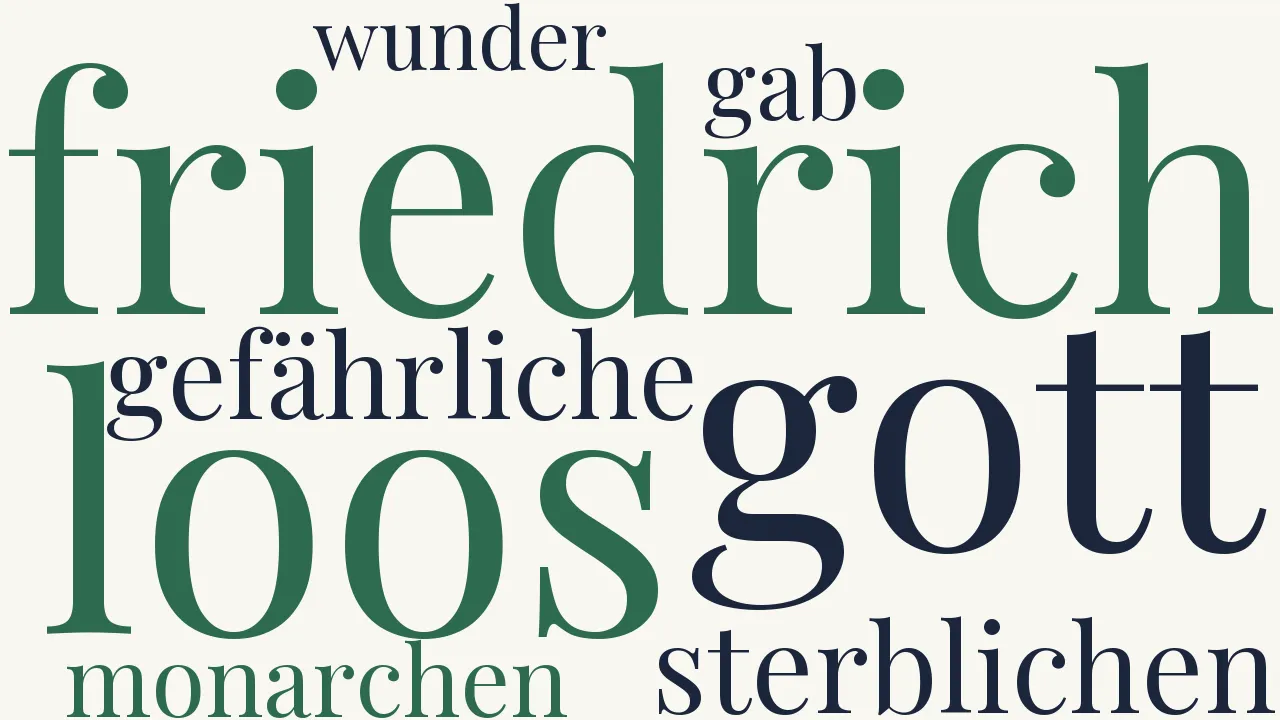 Wortwolke zu An den König