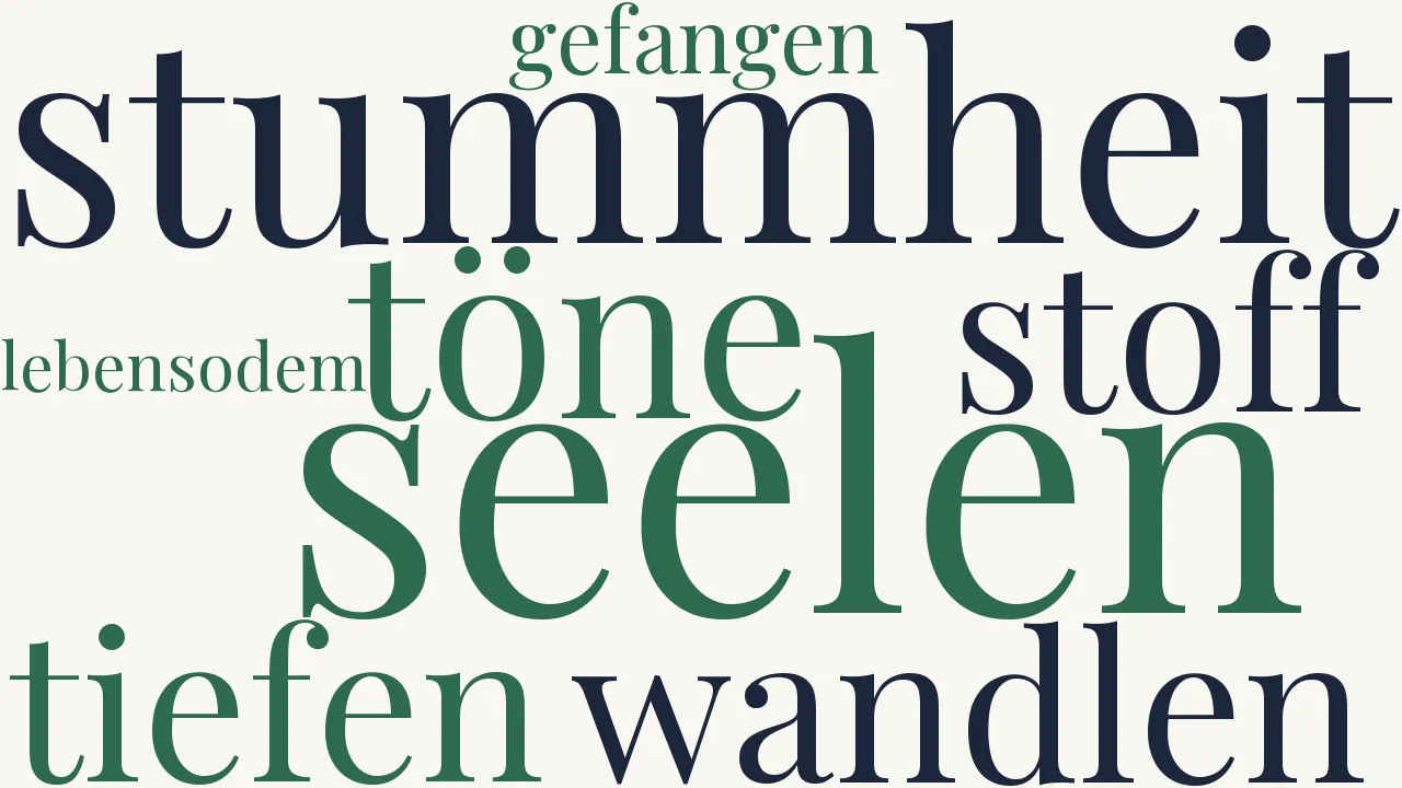 Wortwolke zu Die Töne