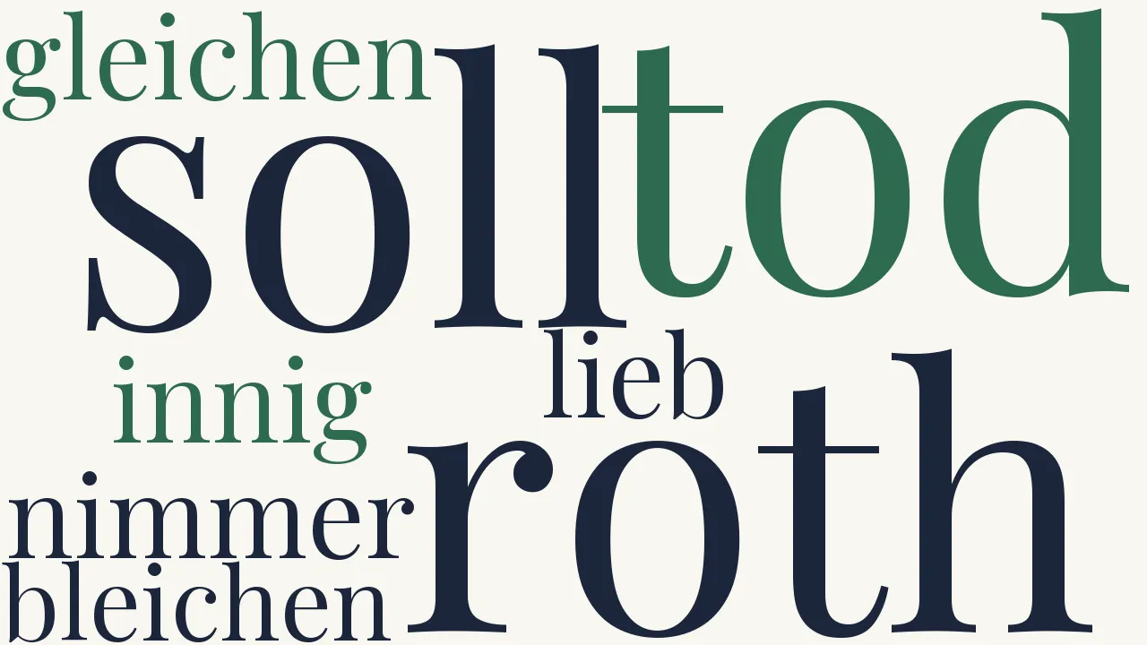 Wortwolke zu Hochroth