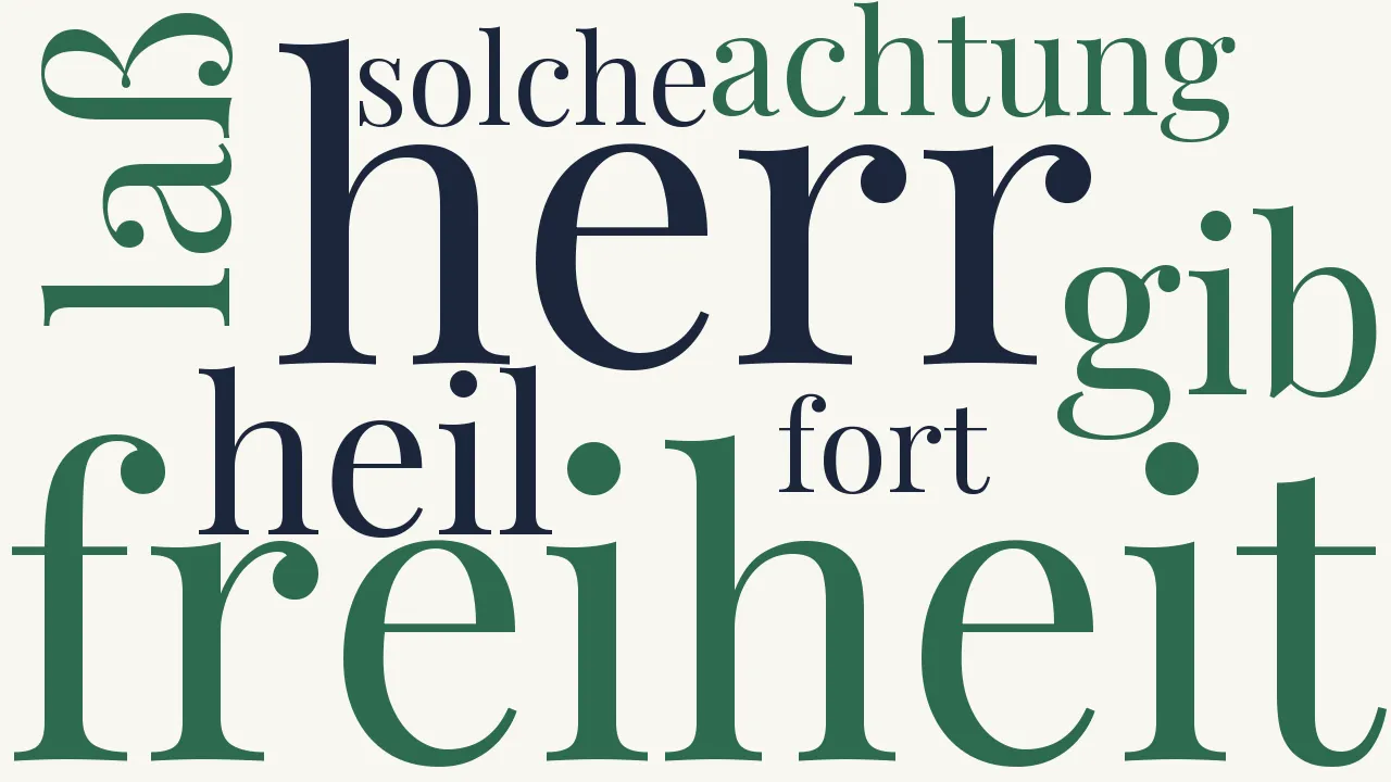 Wortwolke zu Wahre Freiheit