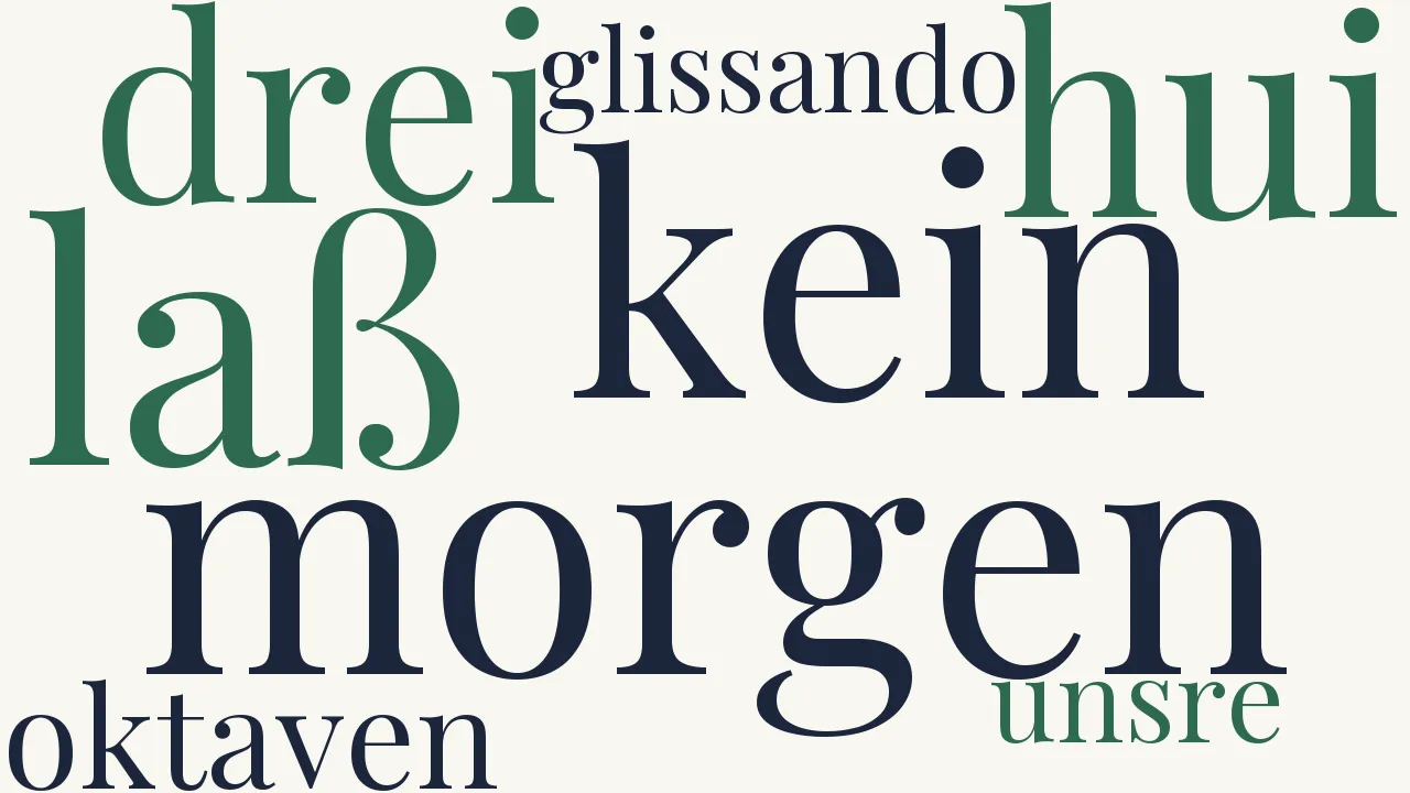 Wortwolke zu Liebeslied